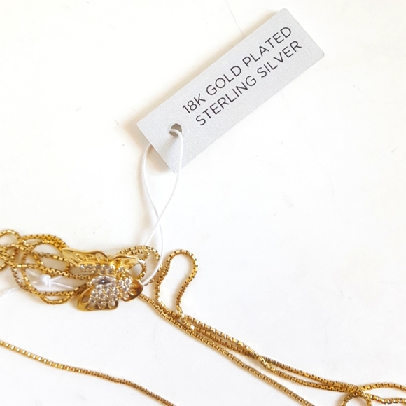 Rachel Zoe Jewelry Rachel Zoe Butterfly Charm 8k Vermeil Sterling